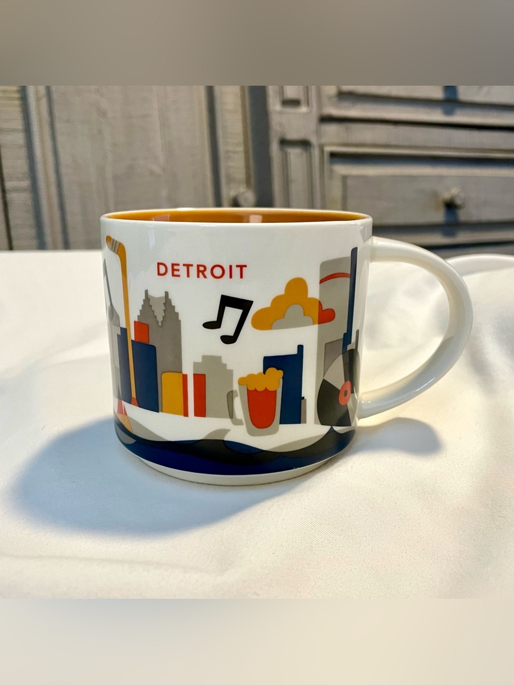2016 Starbucks DETROIT Mug/Cup~ “You Are Here” Collection - 14 oz - Coffee/Tea